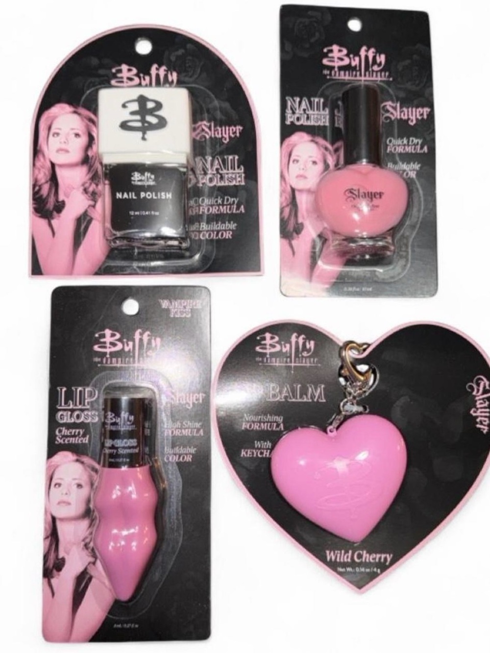 Buffy The Vampire Slayer Nail Polishes and Lip Balm Gloss set